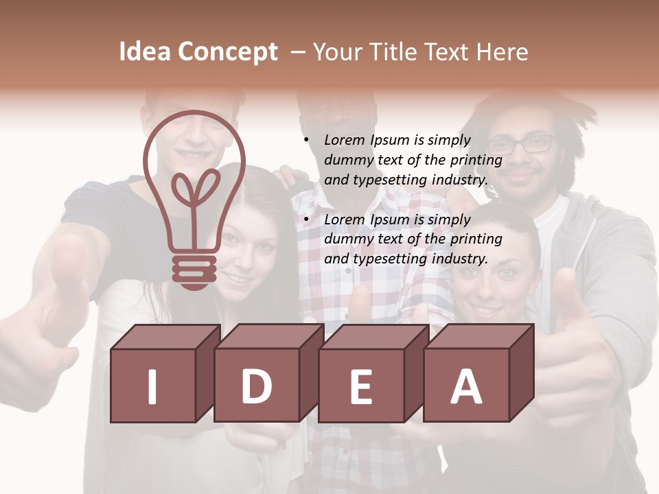 Friendly Team PowerPoint Template