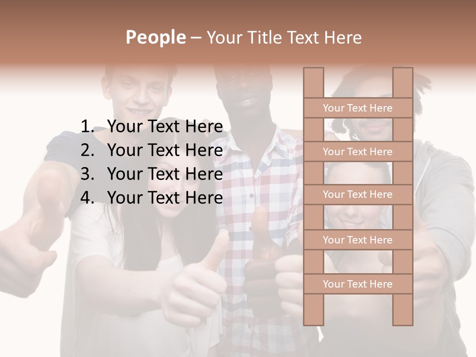 Friendly Team PowerPoint Template