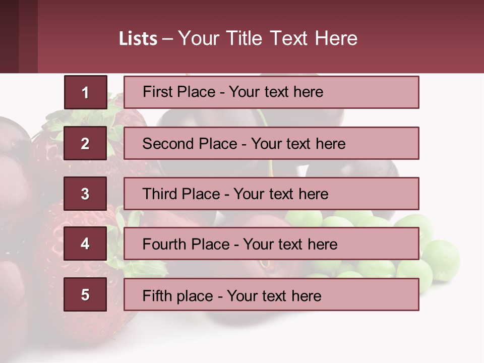 Fruits PowerPoint Template