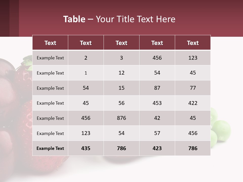 Fruits PowerPoint Template