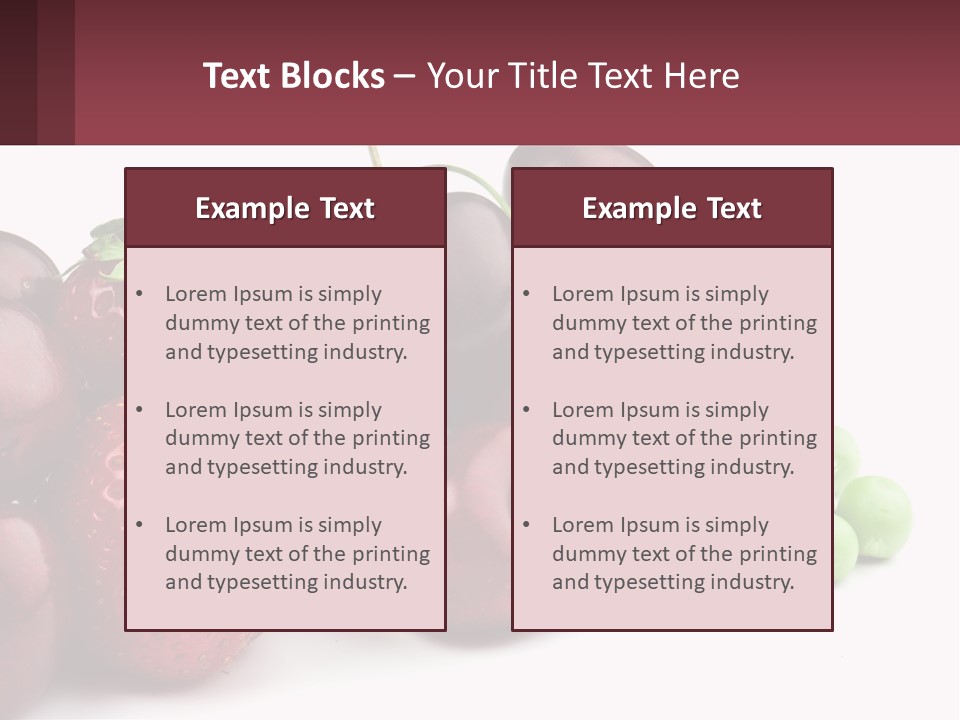 Fruits PowerPoint Template