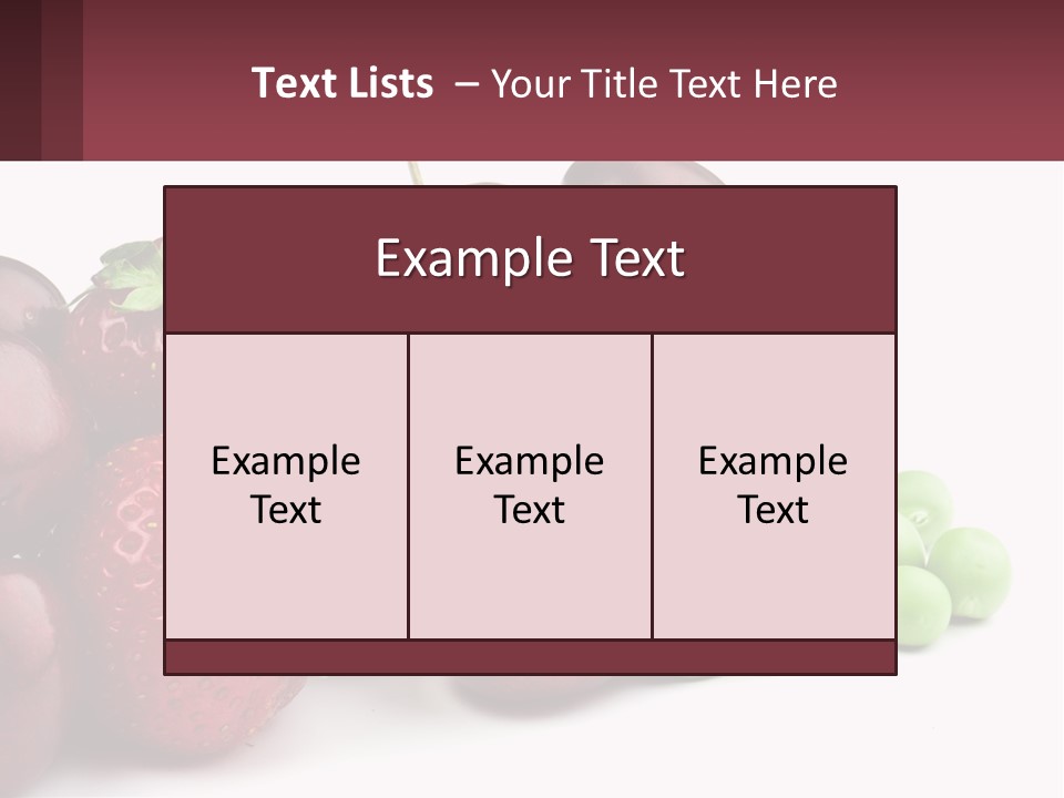 Fruits PowerPoint Template