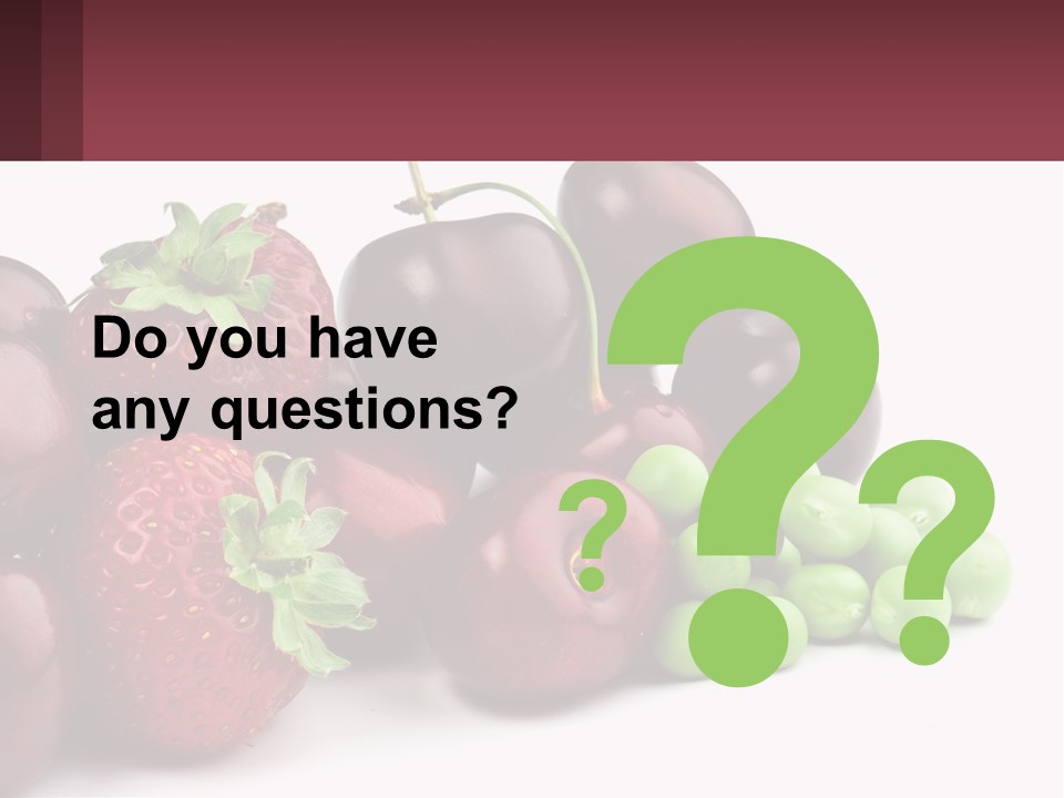 Fruits PowerPoint Template