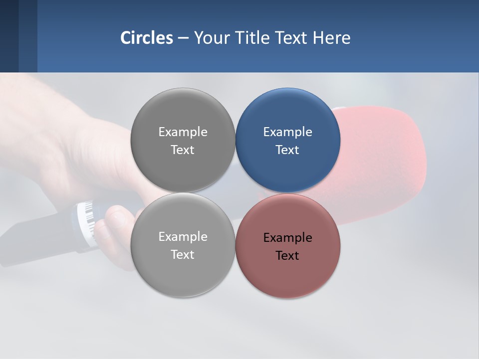 Microphone Of Journalists PowerPoint Template