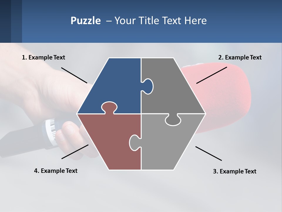 Microphone Of Journalists PowerPoint Template