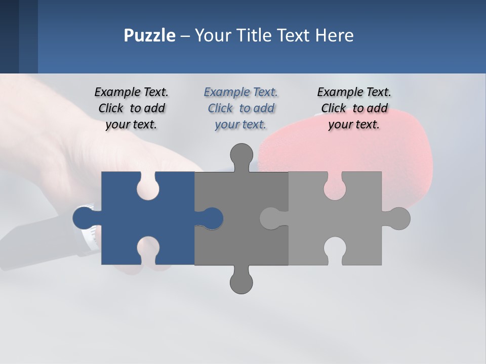 Microphone Of Journalists PowerPoint Template