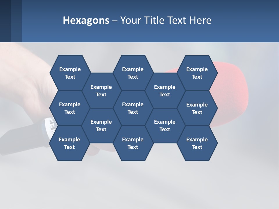 Microphone Of Journalists PowerPoint Template