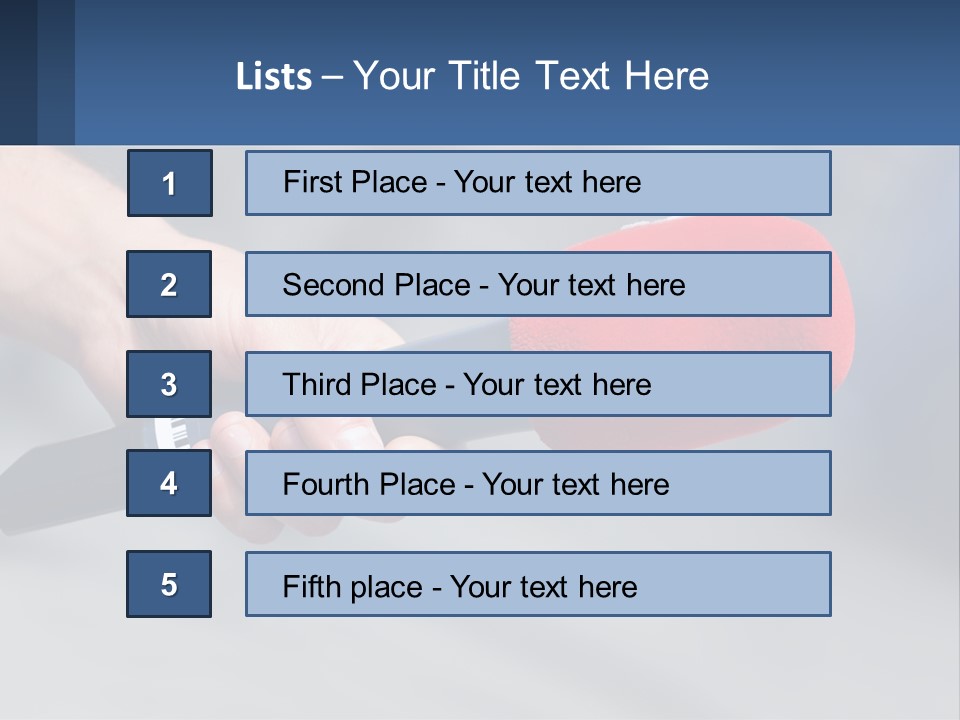 Microphone Of Journalists PowerPoint Template