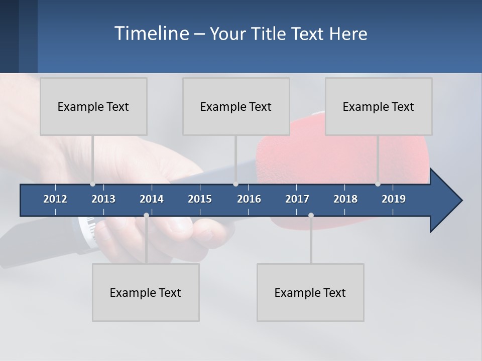 Microphone Of Journalists PowerPoint Template