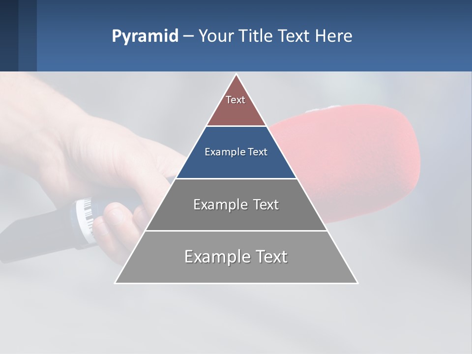 Microphone Of Journalists PowerPoint Template