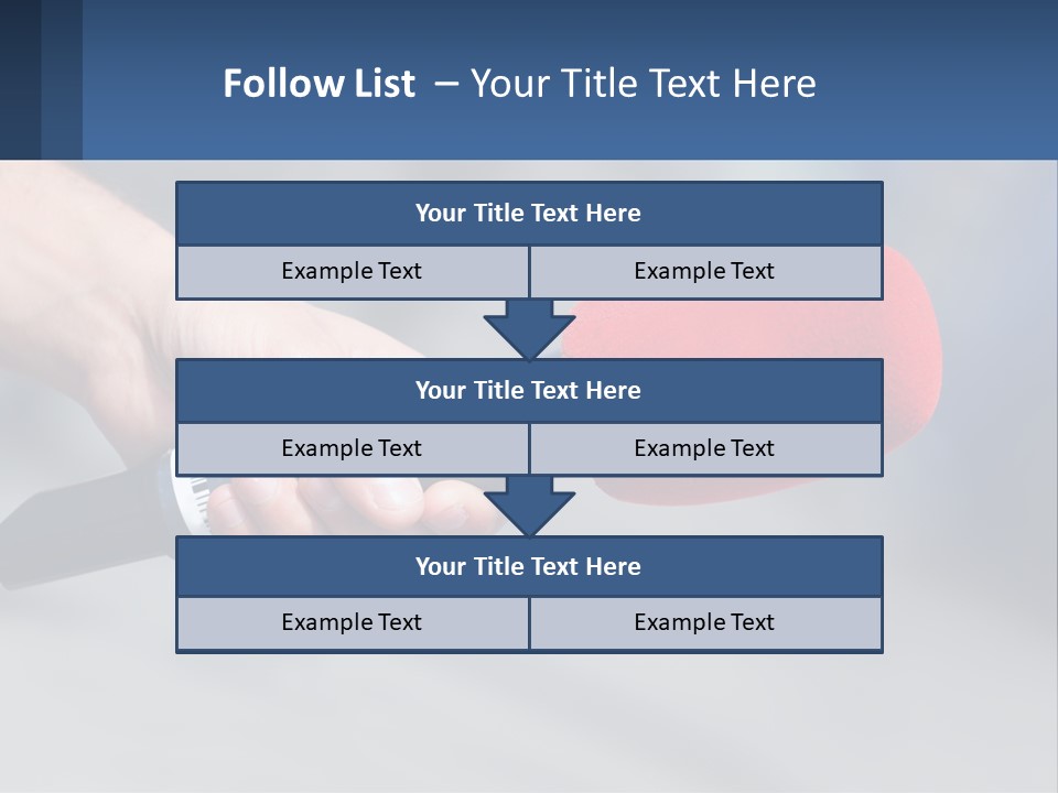 Microphone Of Journalists PowerPoint Template