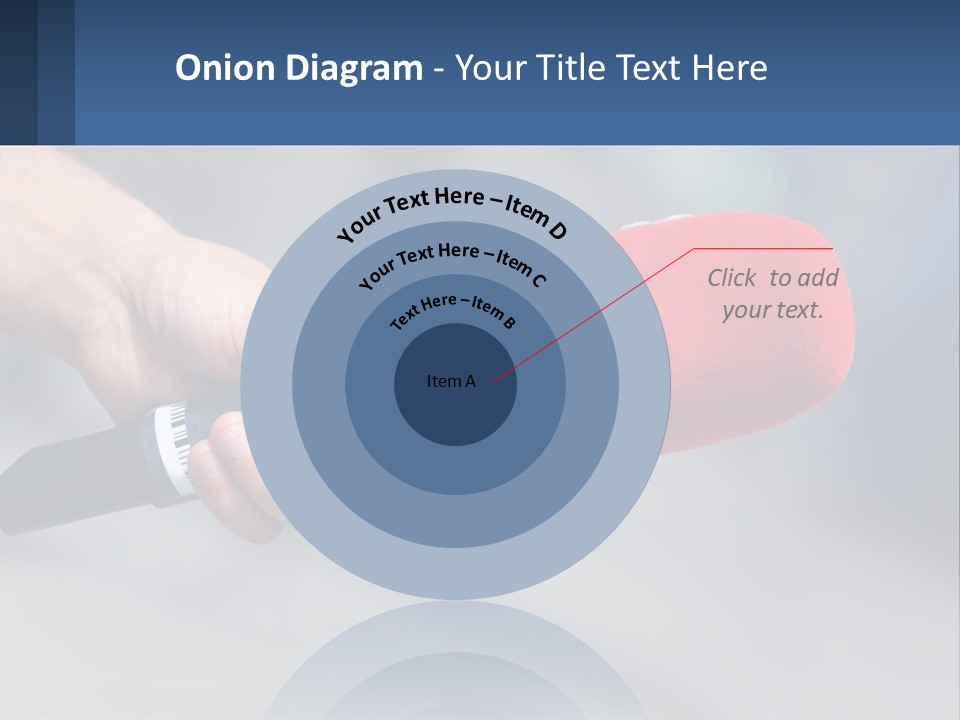 Microphone Of Journalists PowerPoint Template