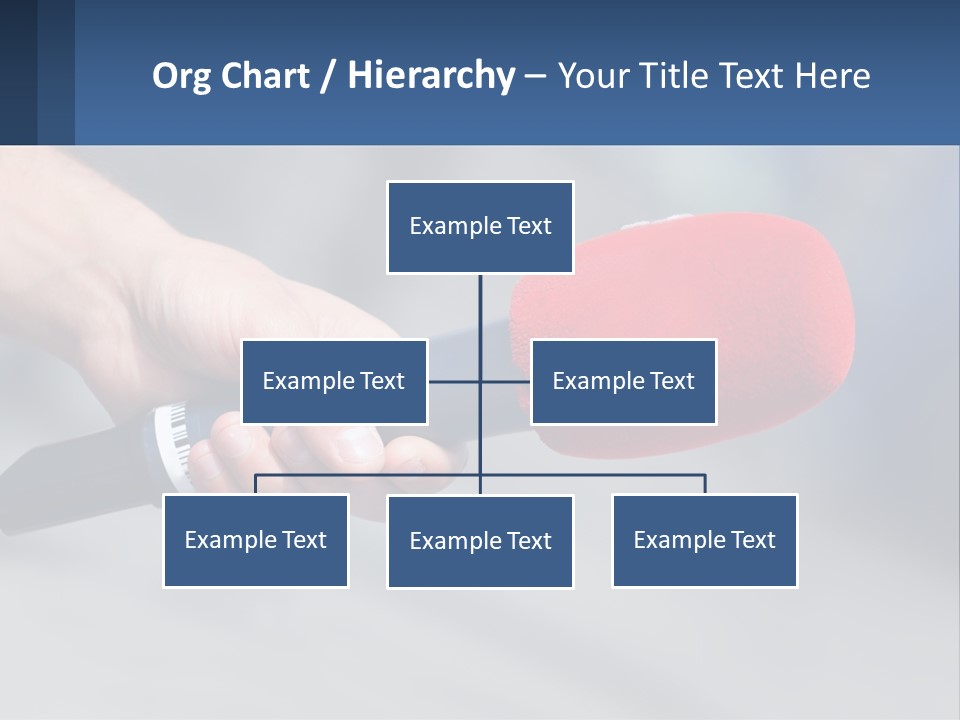 Microphone Of Journalists PowerPoint Template