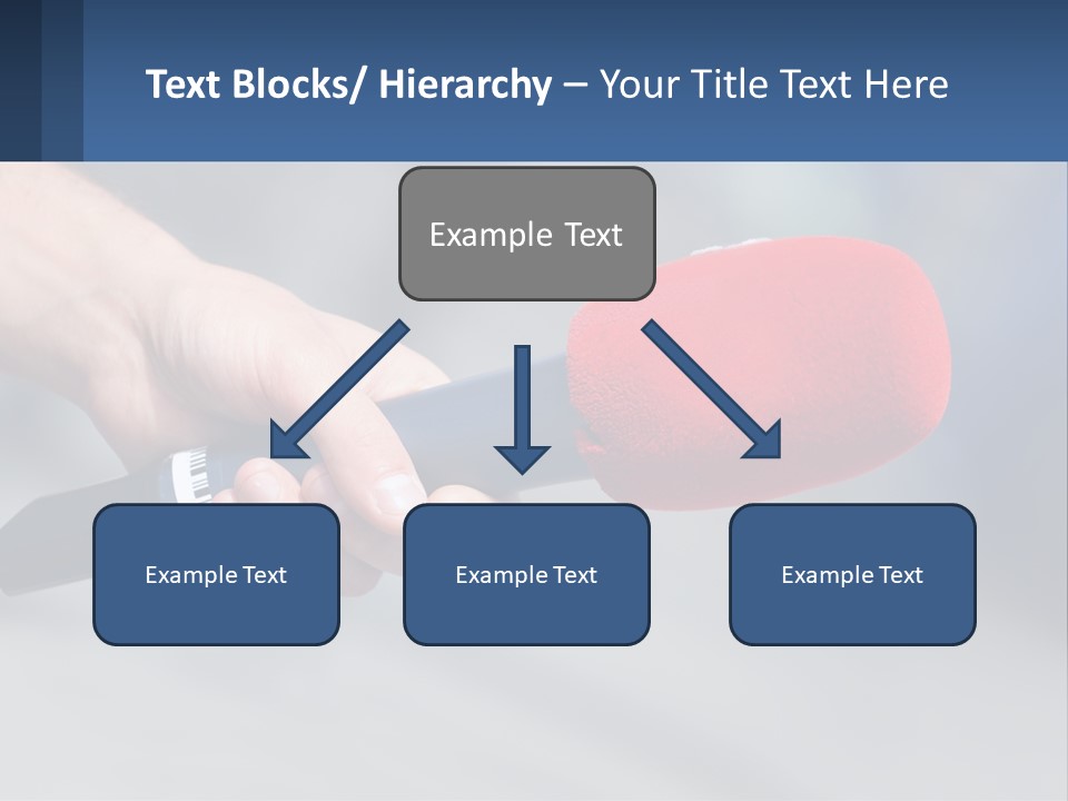 Microphone Of Journalists PowerPoint Template