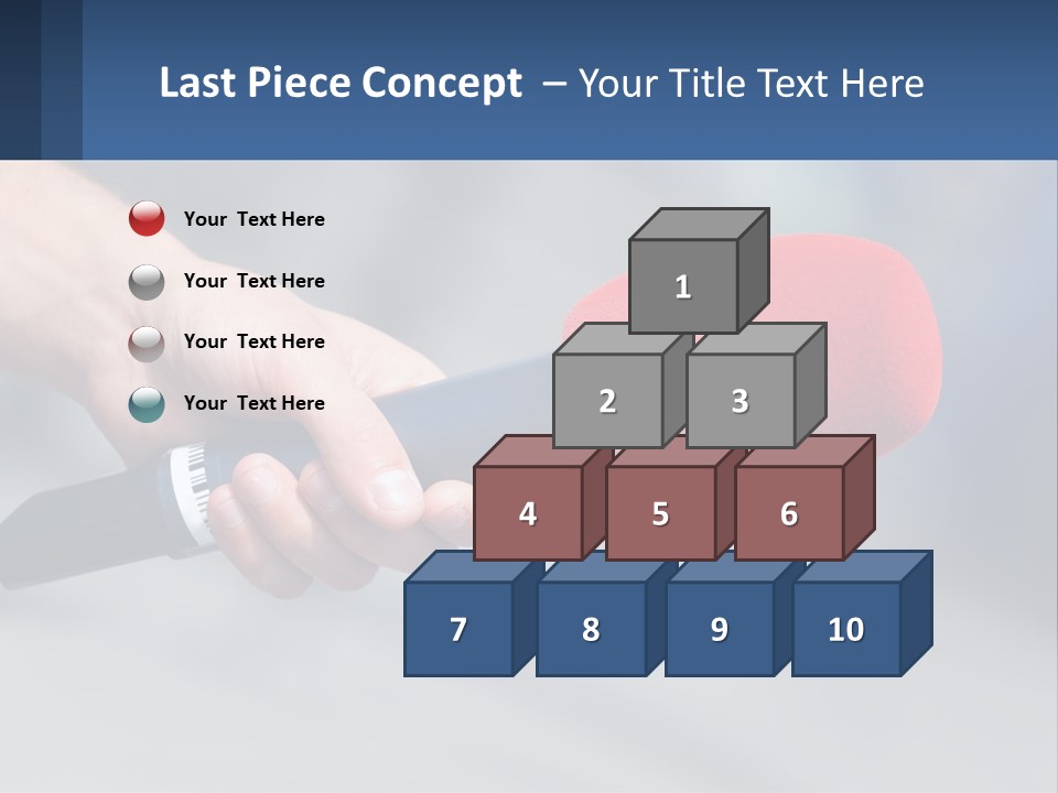 Microphone Of Journalists PowerPoint Template