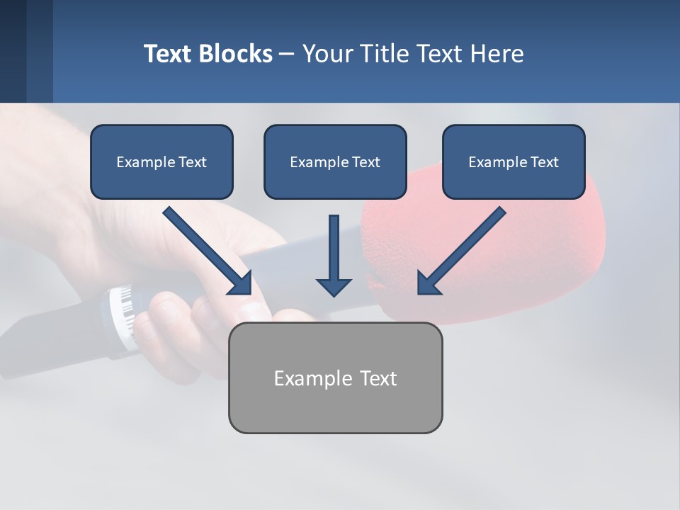 Microphone Of Journalists PowerPoint Template