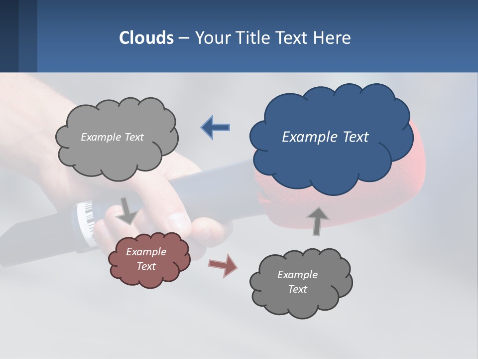 Microphone Of Journalists PowerPoint Template