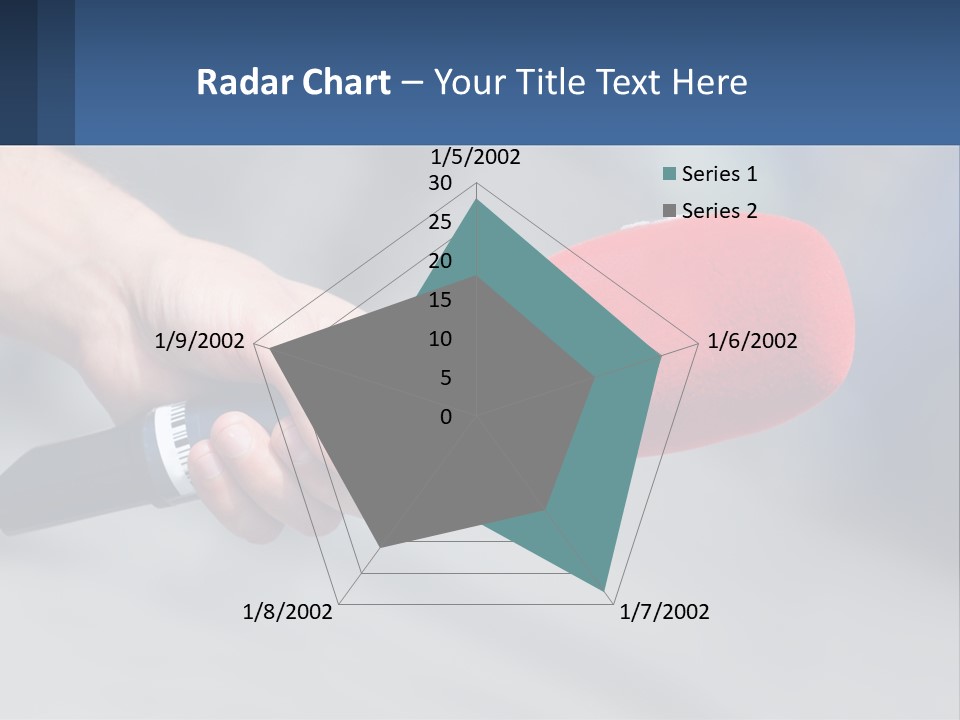 Microphone Of Journalists PowerPoint Template