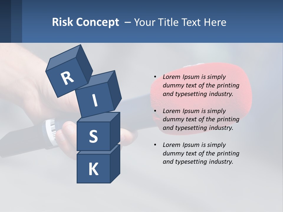 Microphone Of Journalists PowerPoint Template