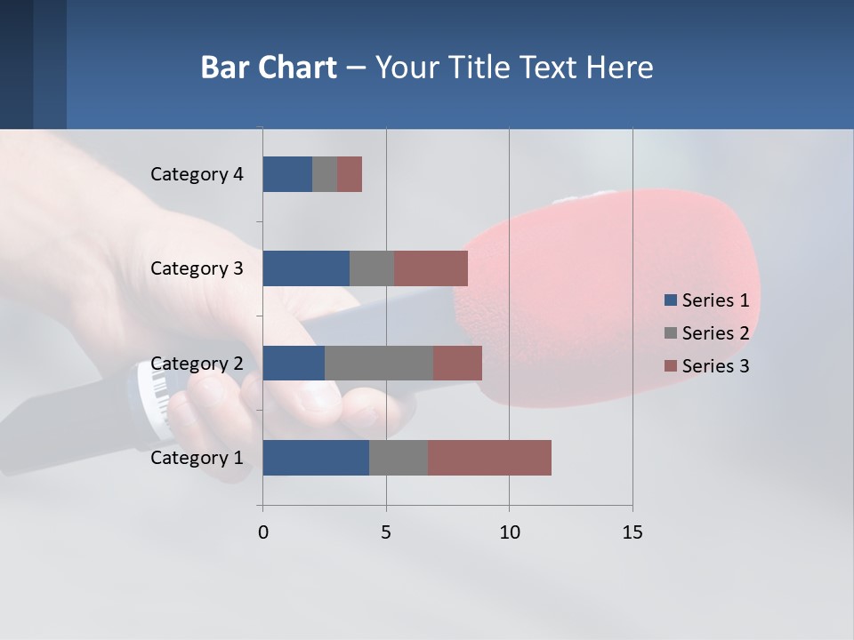 Microphone Of Journalists PowerPoint Template