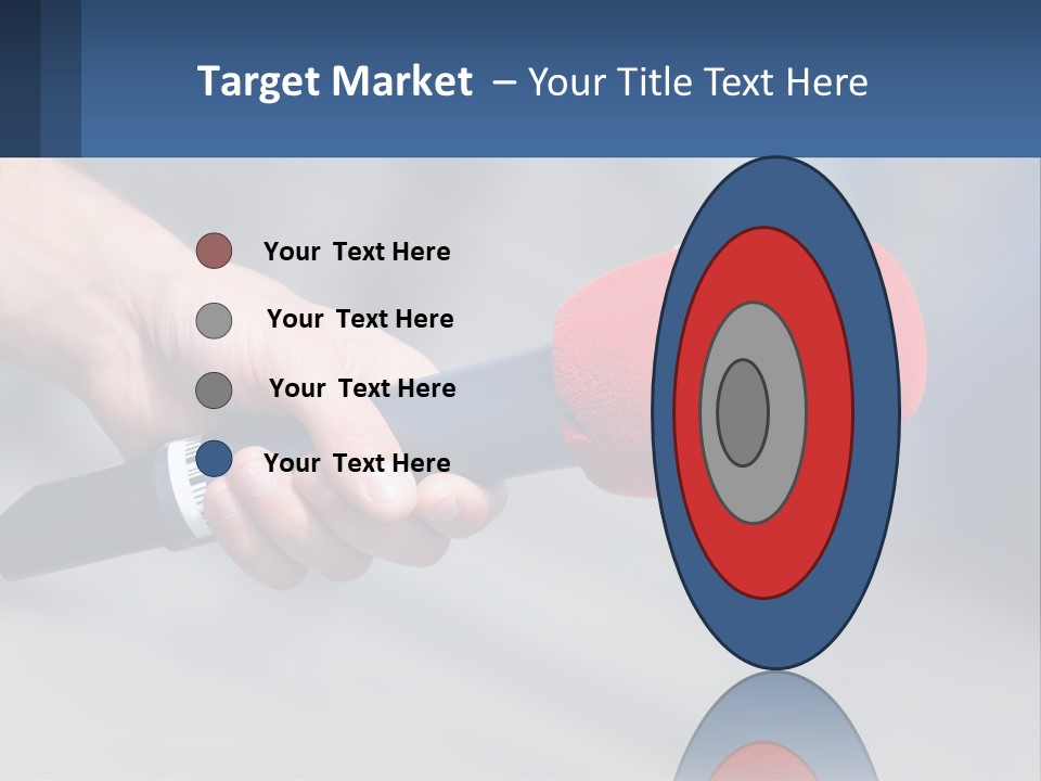 Microphone Of Journalists PowerPoint Template