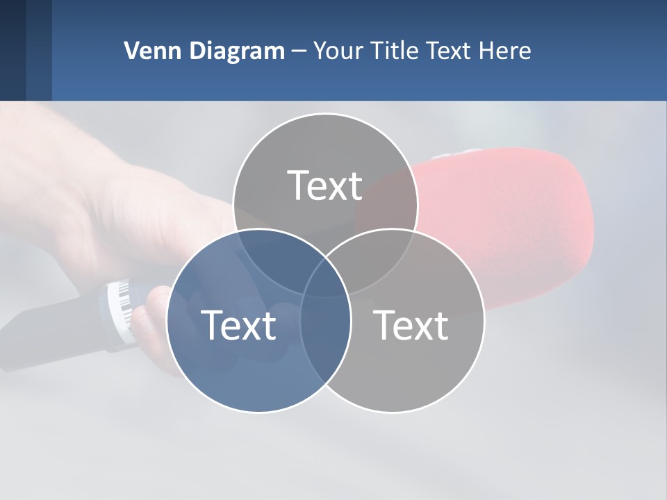 Microphone Of Journalists PowerPoint Template