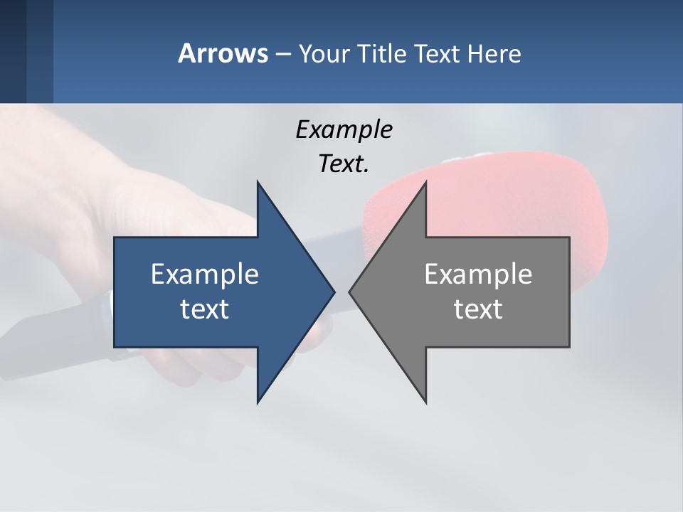 Microphone Of Journalists PowerPoint Template