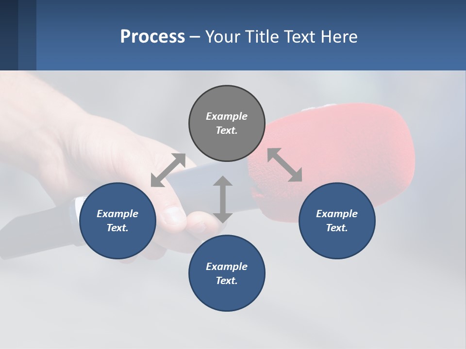 Microphone Of Journalists PowerPoint Template