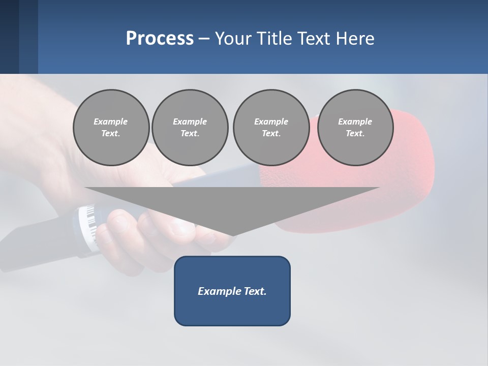Microphone Of Journalists PowerPoint Template