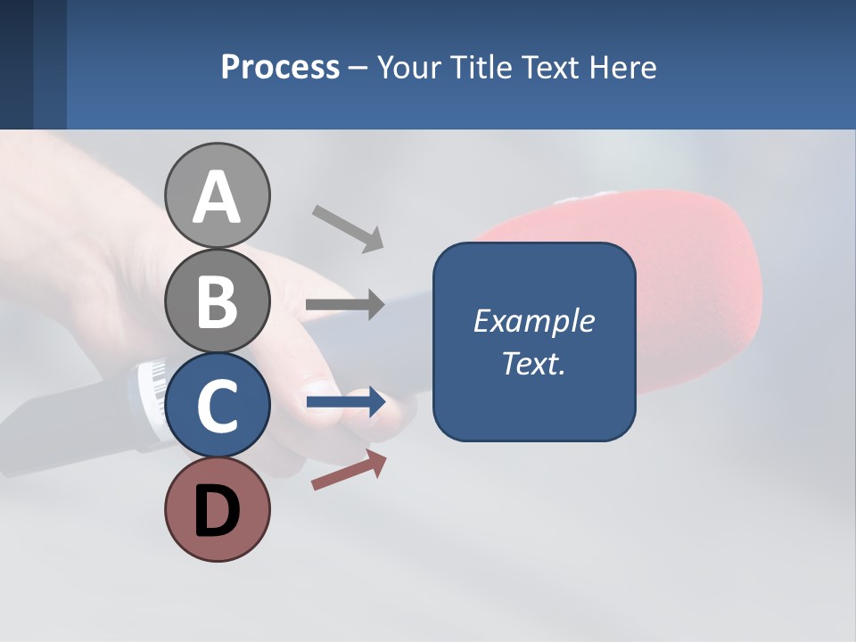 Microphone Of Journalists PowerPoint Template