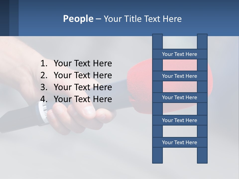 Microphone Of Journalists PowerPoint Template