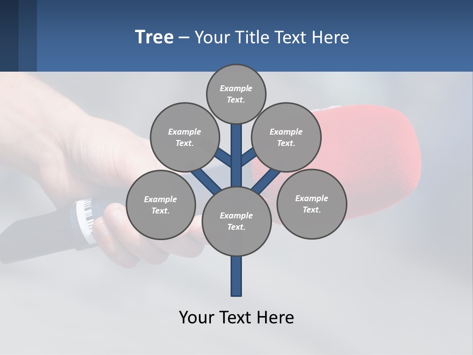 Microphone Of Journalists PowerPoint Template