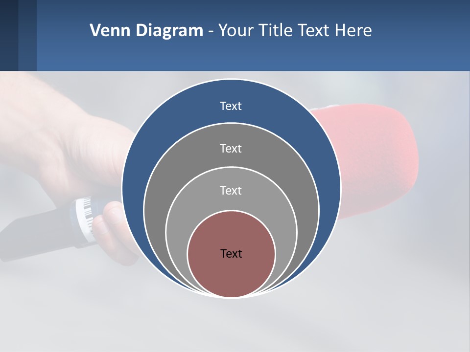 Microphone Of Journalists PowerPoint Template