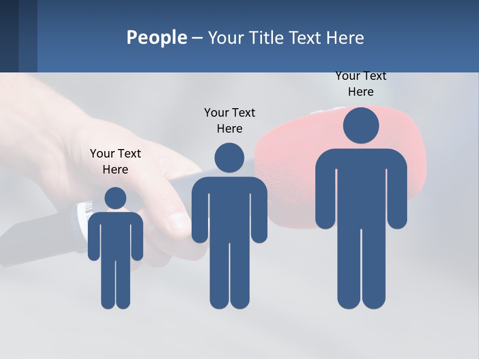 Microphone Of Journalists PowerPoint Template