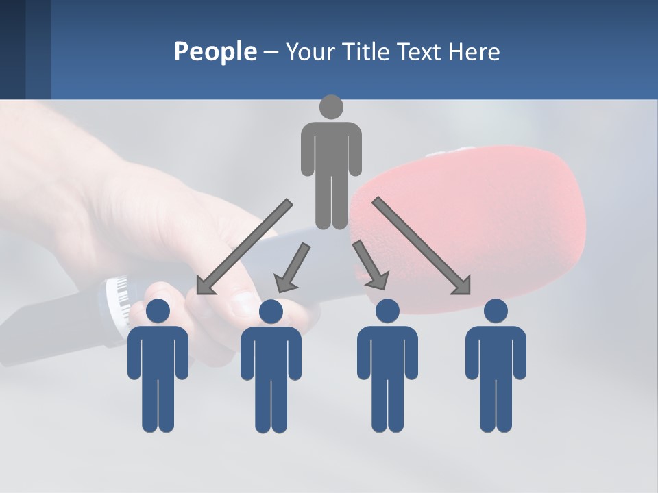 Microphone Of Journalists PowerPoint Template