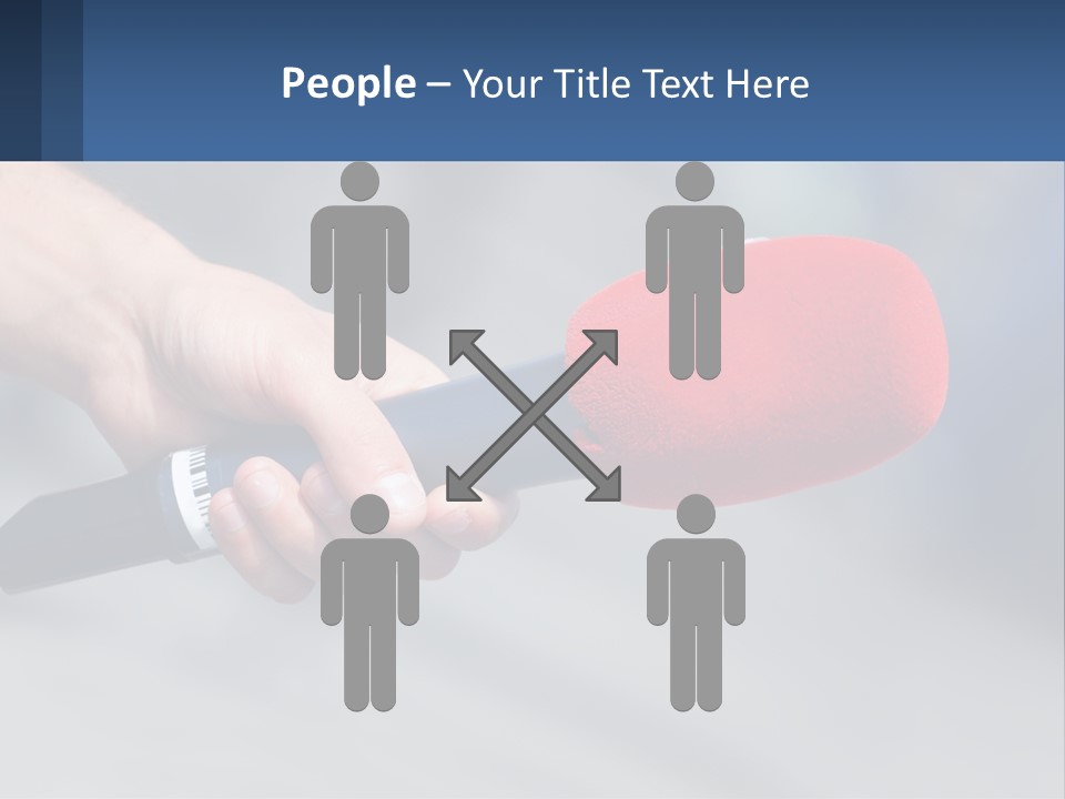 Microphone Of Journalists PowerPoint Template