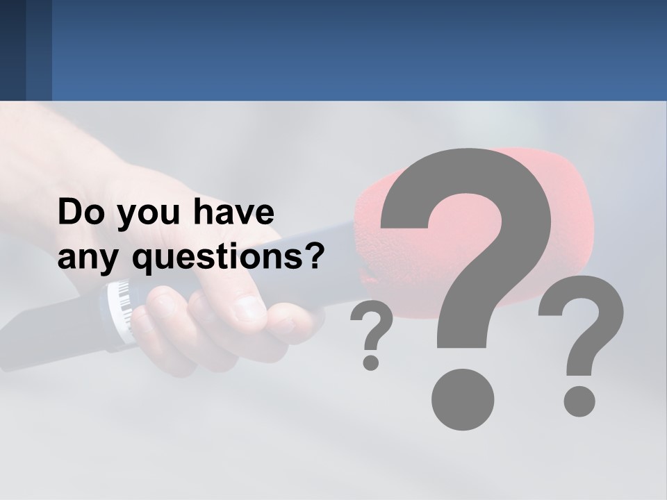 Microphone Of Journalists PowerPoint Template