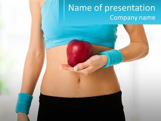 Fitness And Apple PowerPoint Template