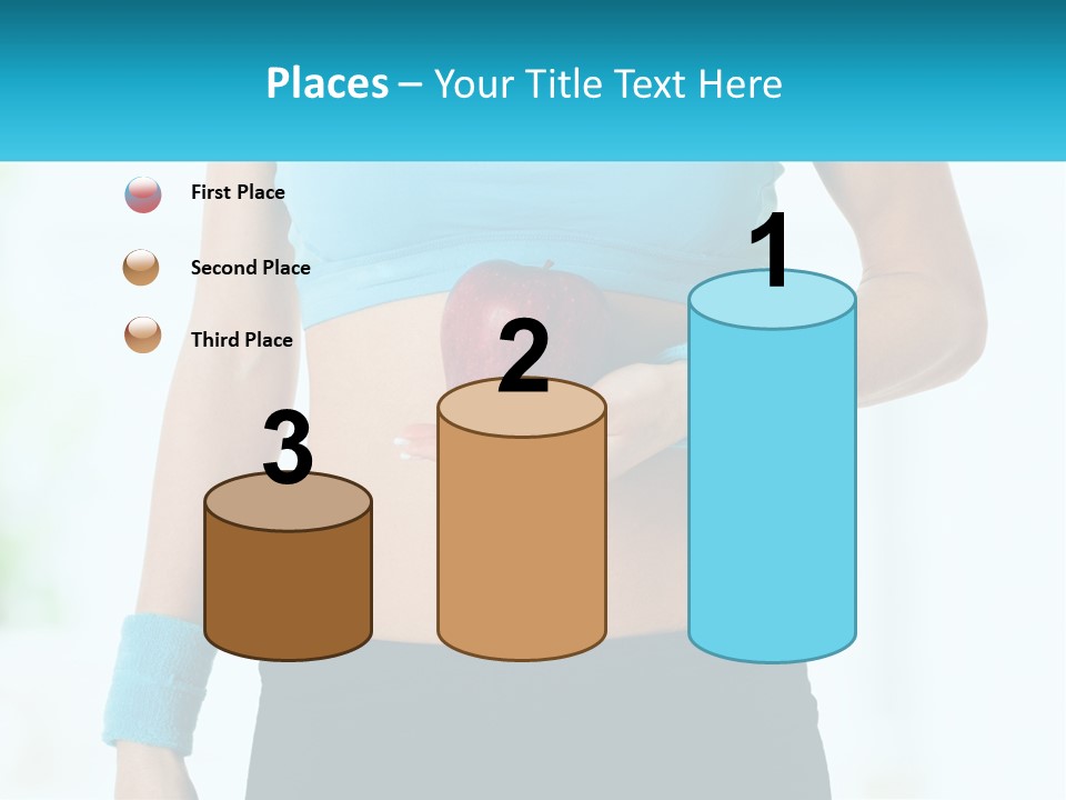 Fitness And Apple PowerPoint Template