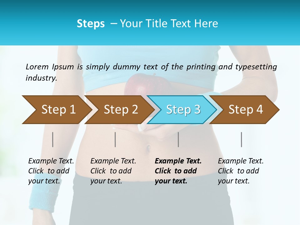 Fitness And Apple PowerPoint Template