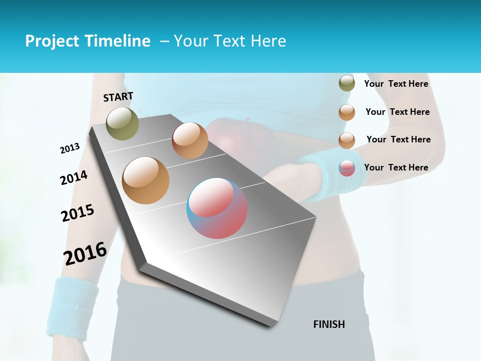 Fitness And Apple PowerPoint Template