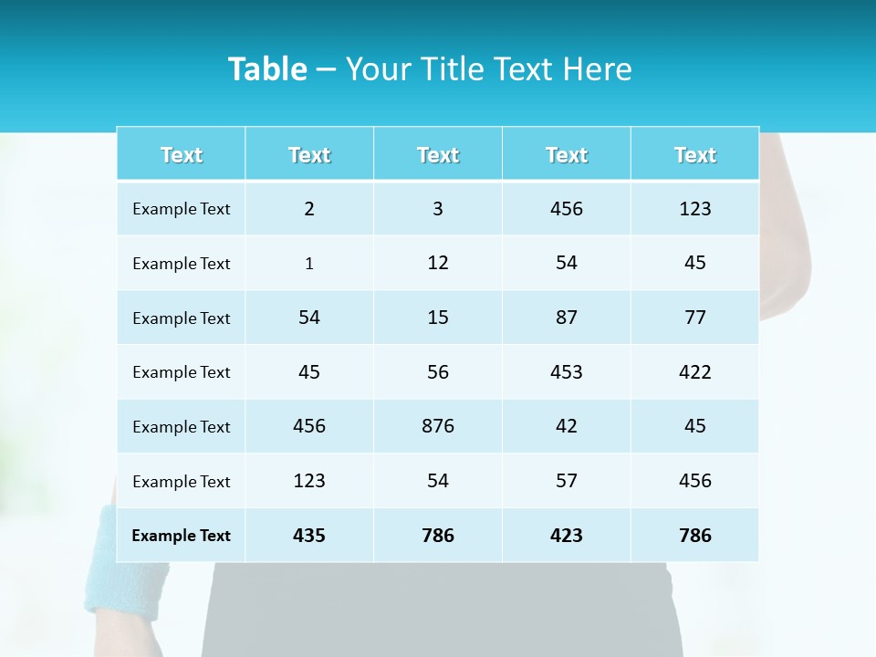 Fitness And Apple PowerPoint Template