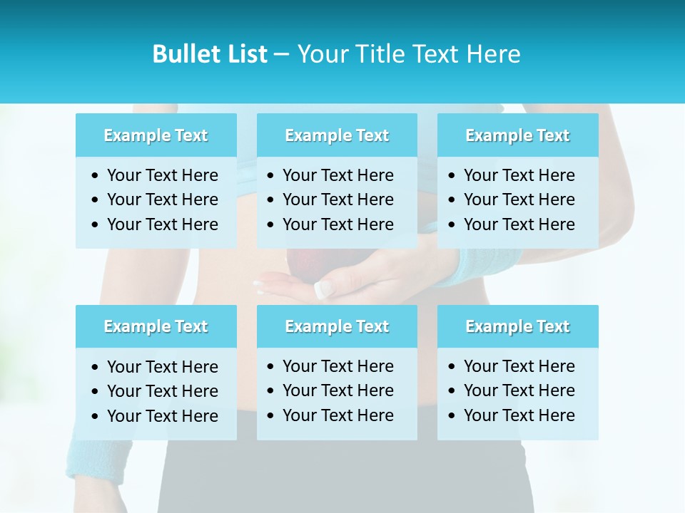 Fitness And Apple PowerPoint Template