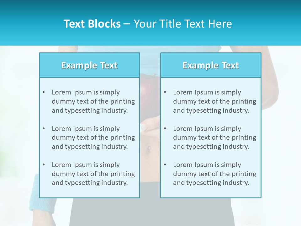 Fitness And Apple PowerPoint Template
