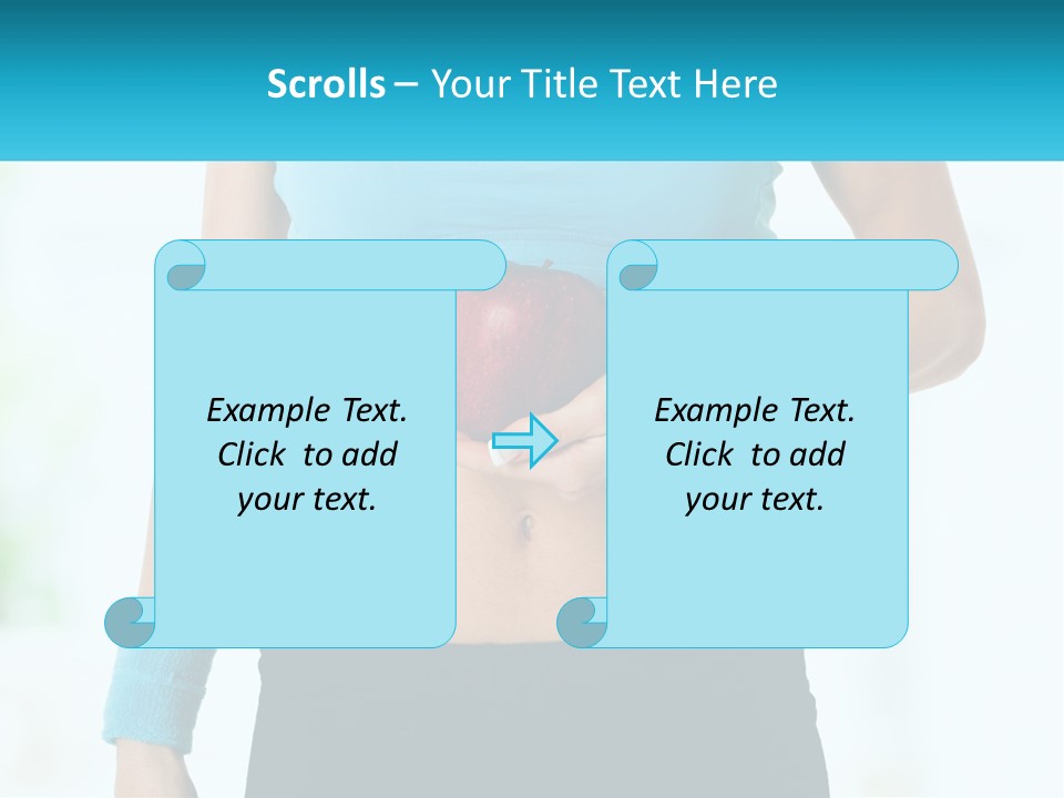 Fitness And Apple PowerPoint Template