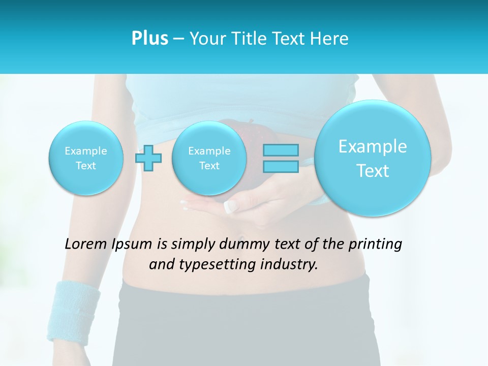 Fitness And Apple PowerPoint Template