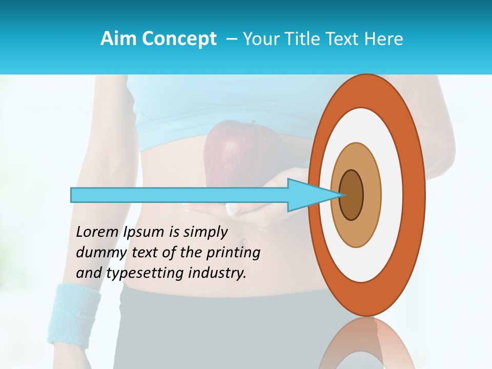 Fitness And Apple PowerPoint Template