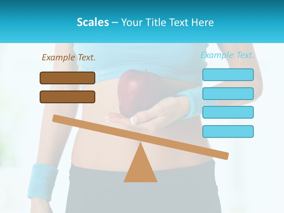 Fitness And Apple PowerPoint Template