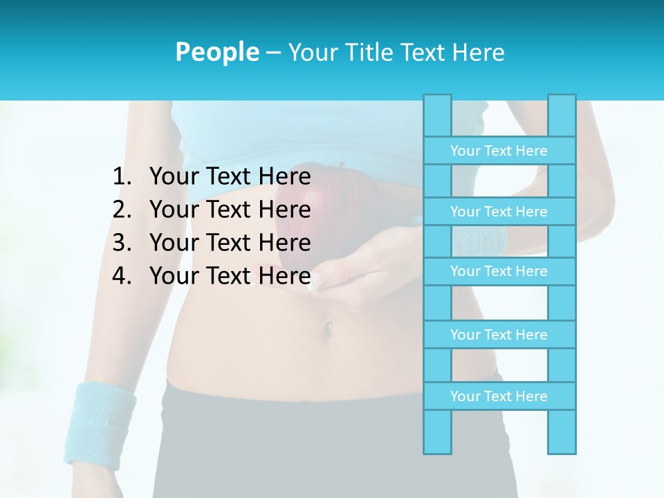 Fitness And Apple PowerPoint Template