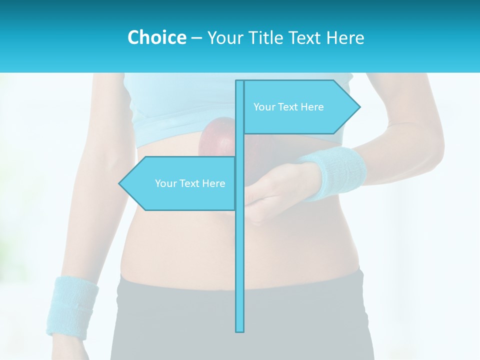 Fitness And Apple PowerPoint Template